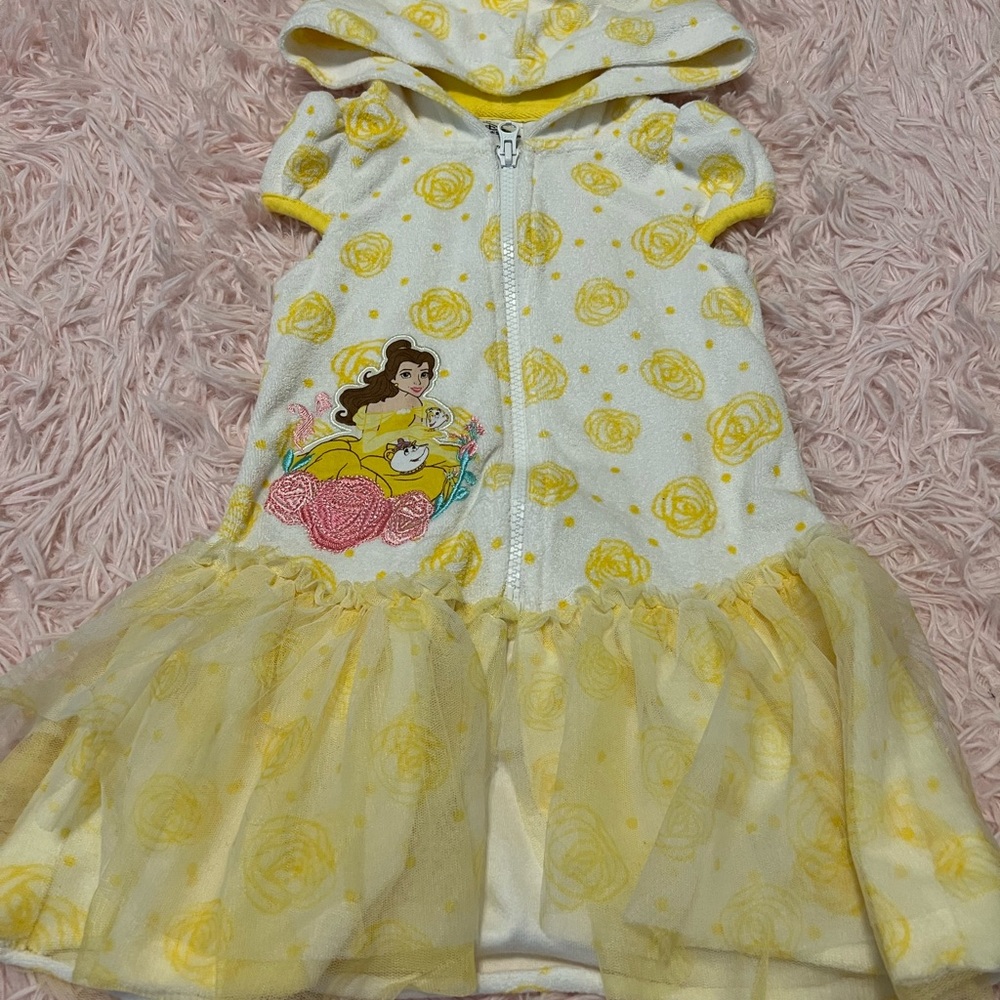 Disney Belle terry swim coverup